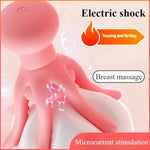 10 Frequency Breast Vibrator Electric Shock Massage G-Spot Stimulation Sucking Device Bdsm Couple Flirting Female Nipple Toys