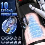 Automatic Male Masturbator Adult Toy - Penis Pump Male Sex Toy For Men With 9 Suction & 10 Vibration & One-Click Storm Male Stroker, Hands-Free Male Masturbators Mens Adult Sex Toys & Games Machine