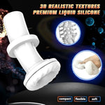 Automatic Male Masturbator - Sex Toys For Men Electric Stroker With 7 Thrusting & Vibrating & 1 Climax Modes, 3D Realistic Silicone Sleeve Pocket Pussy, Sex Machine Adult Toys For Men - Black