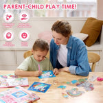 16 Projects Diamond Art Kit for Kids, 5D Gem Painting Craft Set for Girls Ages 6-12