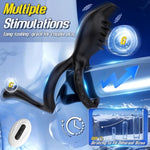 Remote Control Vibrating Cock Ring Clitoral Stimulator, 7 Vibration Penis Ring Vibrator For Men Erection, Silicone Adult Sex Toys For Men Women, Adjustable Perineum G Spot Stimulation Couple Vibrator