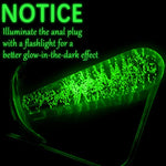 Luminous Anal Plug Glass Butt Plug Wearable Tapered Prostate Massager