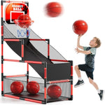 Arcade Basketball Game Set For Kids 3-12 Years Old, Kids Basketball Hoop With 4 Balls & Pump, Indoor Outdoor Sports Play Toys, Basketball Games Toys, For Boys Girls Teens