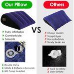Sex Position Wedge Pillow β Inflatable & Waterproof Bedroom Support Cushion For Couples | Sex Pillow Wedge For Kama Sutra | Deeper Angles & Better Intimacy | Discreet Travel Sex Pillow
