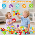 26 Pcs Magnetic Foam Blocks, Stem Preschool Toys For Children, Magnetic Building Blocks For Toddlers, Kids Bath Toys And Montessori Sensory Toys, Birthday For Boys & Girls Age 3 4 5 6+