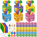 48 Set Prayer Box Craft Kits for Sunday School Kids with Wooden Sticks