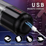 Automatic Hands-Free Male Stroker - Automatic Male Masturbator 5 Telescopic Rotation Modes, 10 Vibrations. Unleash Desire With Realistic Pocket Pussy & Penis Pump, Adult Male Sex Toys For Men