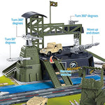 62 Pieces Military Base Set Army Men Toy Mini Action Figures Playset With Vehicles,Soldiers And Play Map Birthday Gifts For 3 4 5 6 7 8 Year Old Boys Girls Kids