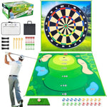 Battle Golf Game Set Chipping Game Practice Mat Games For Backyard Fun And Swing Training, Golf Hitting Mat Play For Golf Parties And Kids Family Activities Outdoor