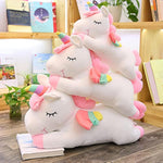 Unicorn Stuffed Animals, Soft Unicorn Plush Hugging Pillow Toy Gifts For Kids (White, 12 In)