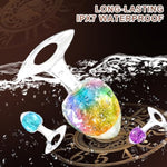 Liquid Silicone Anal Plug With Luxury Jeweled Crystal Beads For G-Spot & Prostate Stimulation, Soft And Safe, Ideal For Men, Women, And Couples