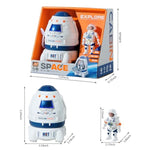 Space Ship Toy, Space Capsule Rocket Toys With Lights And Sound, Astronaut Toys For Outer Space Adventure, Space Toy Playset Gift For Kids 3 4 5 6 7 8