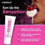Passion Make Them Sensitive Cherry Nipple Stimulator 1.5 Oz – Cherry Flavored Nipple Sensitivity Cream, Warming Sensation Formula, Personal Enhancement Cream, Made in USA