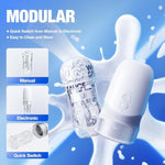 Male Masturbator, Sex Toys For Men Automatic Mens Stroker 5D Pressure Sensing Masturbation Cup With Rotation & Suction, Spinning & Sucking Penis Pump Pocket Pussy Electronic Masturbators