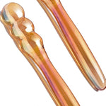 Glass Dildo G-Spot Wand Butt Plug Anal Beads Double Ended Dildo P-Spot Stimulator Fetish Prostate Massager Masturbation Sex Toy For Women Men Golden