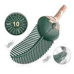 Vibrating Peacock Feather Tickler Silicone Fetish Feather Teaser Teasing Sticks Vibrator With 10 Vibration Modes Foreplay Flirting Sm Sex Toys