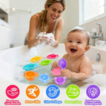10Pcs Baby Bath Toys For Kids Ages 1-3 Mold Free Water Toys For Toddlers 12+ Months Fun Bathtub Pool Beach Toys Safe Early Learning Water Table Toy For 2-6 Years Old Christmas Birthday Boys Girls Gift