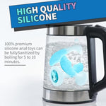 Silicone Anal Plug,3 Pcs Jeweled Silicone Anal Sex Toys,Prostate Massage Anus Dilator For Beginners Advanced Users?Blue?