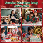 36 Pcs/ 12 Set Christmas Mini Stuffed Animal Gifts Bulk With Xmas Cards And Gift Bags Tiny Christmas Plush Keychains Exchange Gift For Xmas Tree Decor Stocking Fillers Holiday Party Favors