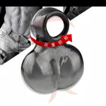 Male Ball Stretcher Chastity Cage Cock Ring Scrotum Ring Time Delay Pleasure Enhancing Bondage Sex Toys