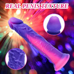 7 Inch Silicone Realistic Soft Beginner Slim Dildo For Women Men Lesbians, Funny Small Cute Purple Pink Anal Dildo Strong Suction Cup, Lifelike Realistic G Spot Silicone Penis Adult Sex Toy For Gay