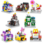 8 Packs Mini City Shop Street View Building Blocks Kit,Moc Construction Creative Educational Kit With Hair Salon & Café Store,Girls Boys Dream Toy Set,Christmas Birthday Party Favors For Kids