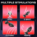 Anal Plug Adult Sex Toy With 2Pcs Butt Plug,Remote Control Vibrator With 10 Vibrating Modes, Male Sex Toys For Men Women And Couples Waterproof Prostate Massager