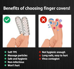 Finger Vibrator Accessories Adult Sex Toys for Couples, 2pcs Finger Sleeve Vagina Clitoral Nipple G-spot Stimulator, Silcone Sleeves Sex Things for Couples Kink, Anal Sex Toys for Women Men Couples