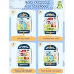 16-Piece Rotating Puzzles For Kids 4-6, Toddlers Puzzles 2-4, Road Trip, Airplane Activities Game, Travel Toys - Brain Teaser, Fine Motor Skills - Birthday Gifts Boys Girls - Dinosaur