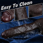 9 Inch Realistic Black Dildo Sex Toys, Feels Real Skin Thick Dildo With Strong Suction Cup For Hands-Free, Lifelike Silicone Bbc Anal Dildos For Women And Men Pleasure