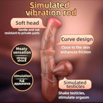 8.3" Realistic Clit Toy Huge Adult Toys, Heated G-Spot Clitoris Stimulation Waterproof Silicone Rechargeable 10 Powerful Wand Dildo,Prostate Massage Sex Toy For Female Couples Lesbian Pleasure