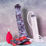 Squirting Horse Dildo Soft Safe Silicone Realistic Ejaculating Dildo Strong Suction Cup 9.8 Inch Thick Animal Dildos Xl Fake Penis Large Butt Plug Adult Toy For Women Gay Couples Man Anal Play(A)
