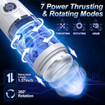 Automatic Male Masturbator Sex Toys for Men - Adult Toys Electric Male Masturbators with 7 Thrusting & Rotating for Penis Stimulation,Realistic Pocket Pussy Male Stroker Sex Toy Men Blowjob Machine