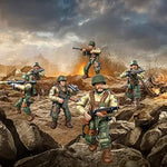 6 Pcs Mini Wwii Soldier Military Action Figures, Army Model Building Block Toys With Multiple Military Weapons Accessories,Party Favors Set For Kids (Us Army)