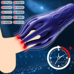 Vibrating Male Masturbator Penis Training Tool With Clamping Pulse Vibration Handhold Glans Trainer Sex Toy For Sexual Endurance & Reduce Sensitivity