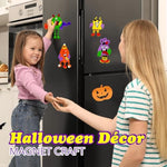 4 Pack Halloween Silly Monster Foam Magnet Craft Kits for Kids