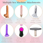 Sex Machine Dildo Machine With Realistic Dildo Fuck Machine For Women, Remote Control With 10 Vibrating & 8 Thrusting Heating Modes, Thrusting Sex Machine For Man Adult Toys Sex Toy With 5 Accessories
