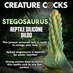 Spiky Reptile Silicone Dildo For Men, Women & Couples. Firm And Flexible, Strong Suction Base, Fantasy Dildo, Unique Texture. Premium Phthalate-Free & Body-Safe Silicone. 1 Piece, Green