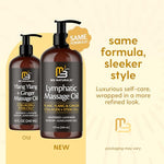 Lymphatic Massage Oil for Massage Therapy with Ginger Lavender & Vitamin E