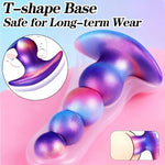 Anal Plug Training Set Wearable Anal Beads Butt Plug Trainer Kit Dilator