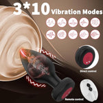 Anal Plug Vibrator Sex Toy, 3Pcs Butt Plugs Anal Toys With Enlarged Base, Training Kit With Remote Control 10 Vibration For Beginners Advanced, Anal Sex Toys For Men Women Couples