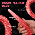 ?Alla?22" Long Anal Plug, Monster Huge Dildo Platinum Silicone Tentacle Dildo With Suction Cup, Prostate Massager Adult Sex Toys & Games