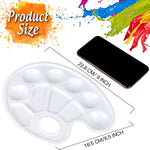 2PCS Oval Paint Trays Paint Palette for Drawing, Art, and DIY Projects