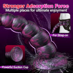 14" Long Anal Tentacle Dildo, Huge Horse Octopus Anal Snake Knot Fantasy Monster Ribbed Dildo, Long Butt Plug Alien Knotted Tentical Adult Sex Toys For Women Men Gay Prstate Massage