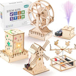 5 Individual STEM Science Kits for Kids, Wood Arts and Craft Kits 8-12 Years Old