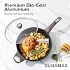 Nonstick Frying Pan Skillet with Lid, 12 Inch Large Deep Frying Pan, 5 Qt Non Stick Saute Pan with Cover, Induction Pan, Healthy Non Toxic Cooking Pan with Helper Handle, PFOA PFOS Free