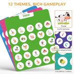 Matching Memory Game For Kids Age 3 4 5 6 7 8 Year Old, Travel Toy For Boys Girls, Wooden Board Game, Road Trip Essentials For Toddler, Airplane/ Car/ Camping Activity, Ideal Christmas, Birthday Gifts