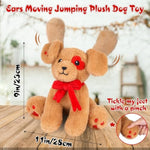 Love Dog Stuffed Animal - Interactive Stuffed Dog Toy With Air Pump To Make Ears Stand Up, Funny Birthday Gifts For Kids Girlfriend