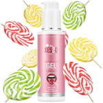 Edible Flavored Oral Gel Lube, Fruity Lollipop Flavored Water-Based Hypoallergenic Food-Grade Ingredients 4 Fl.Oz For Oral Pleasure, Made In Usa