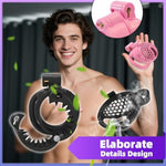 Spiked Chastity Cage Sm Sex Toys Male Cock Cage With 30 Spikes And Belt Penis Cage With 4 Different Curved Rings And 2 Concealed Locks Chastity Device For Punishing Men'S Penis (A,Black)